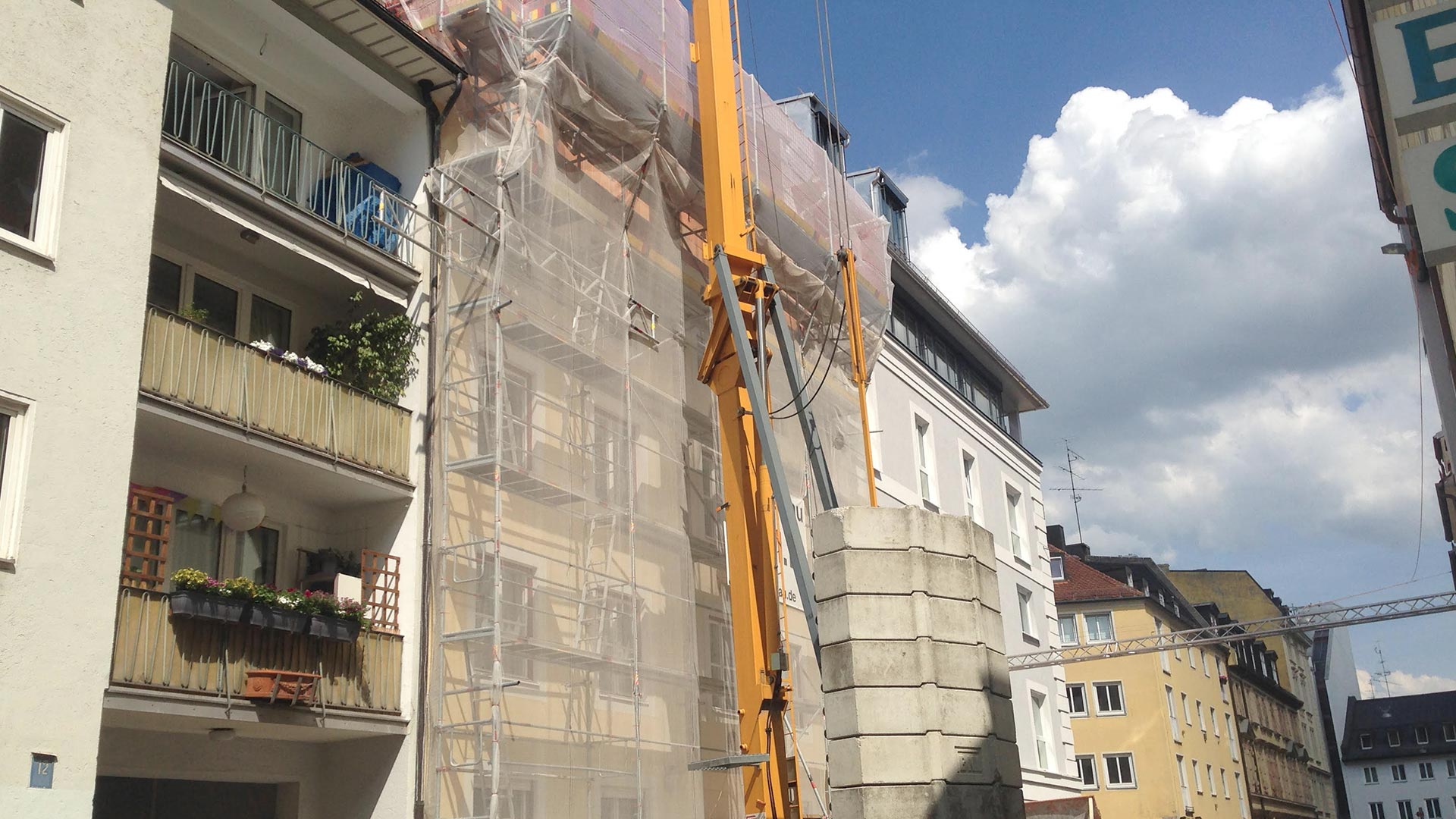 Schutznetz München Schwabing | Referenz www.fangnetz-schutznetze.de